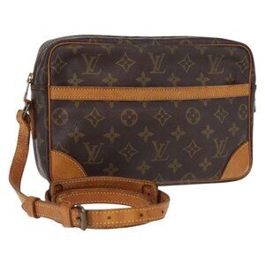 Authentic LOUIS VUITTON Monogram Trocadero 27 Shoulder Bag M51274 LV